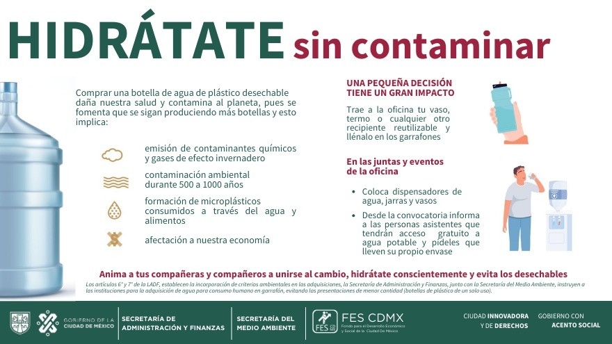 Hidratate sin contaminar